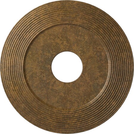 Adonis Ceiling Medallion (Fits Canopies up to 10 1/4"), 16 1/8"OD x 3 5/8"ID x 1"P, Rubbed Bronze